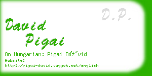 david pigai business card